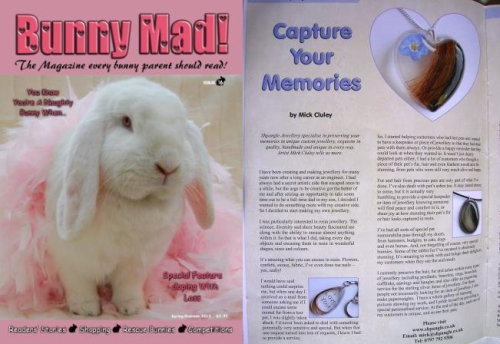 Bunny Mad Magazine Feature - Coping with pet loss