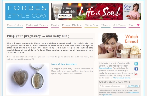Forbes Style - Hair Keepsake Jewellery