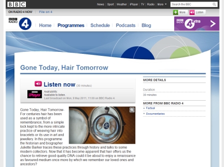 gone today hair tomorrow - hair keepsake jewellery